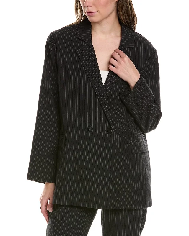 THE GREAT The Shlumpy Wool-Blend Blazer Women's Boutique Suit