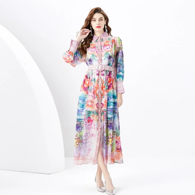 Vintage Elegant Long Dresses for Women Tunics Long Elegant