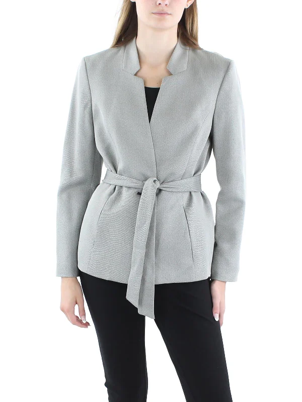Womens Knit Long Seeves One-Button Blazer Women's Premium Blazer