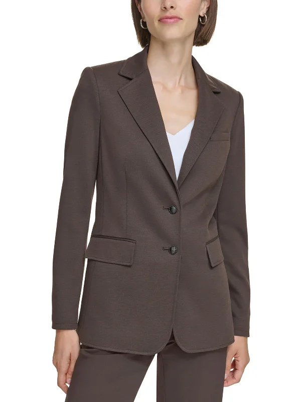 Womens Knit Two-Button Blazer Women's Radiation Jacket