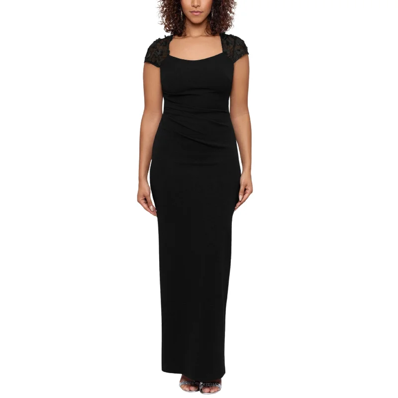 XSCAPE - Petite Floral Applique Dress Tunics Occasion special
