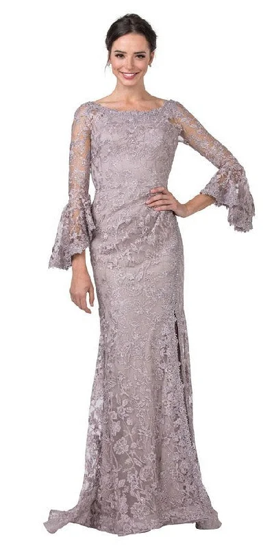 Aspeed L2369 Lace Appliqued Cut-Out Back Long Dress Tunics Versatile functional
