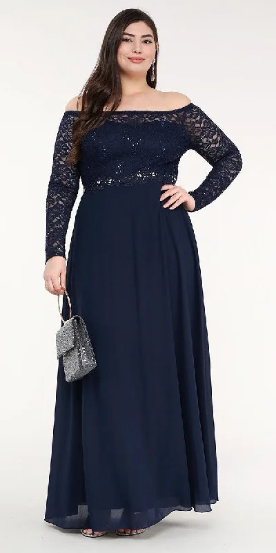 La Scala 25418 Plus Size Long Sleeved Lace Bodice A-Line Long Dress Tunics Print Colorful La Scala 25418 Plus Size Long Sleeved Lace Bodice A-Line Long Dress Tunics Print Colorful