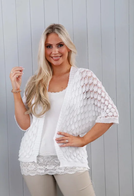 Jude Crochet Cardigan (3 Colours) Velvet Chenille Corduroy