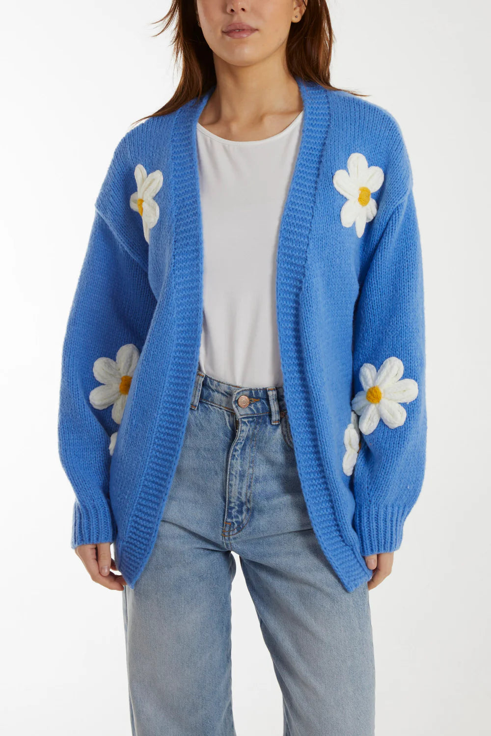 Daisy Chunky Knit Cardigan (2 Colours) Casual Formal Business