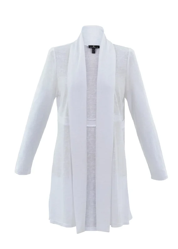 Marble 7372 Edge To Edge Long Line Cardigan (2 Colours) Neon metallic Matte