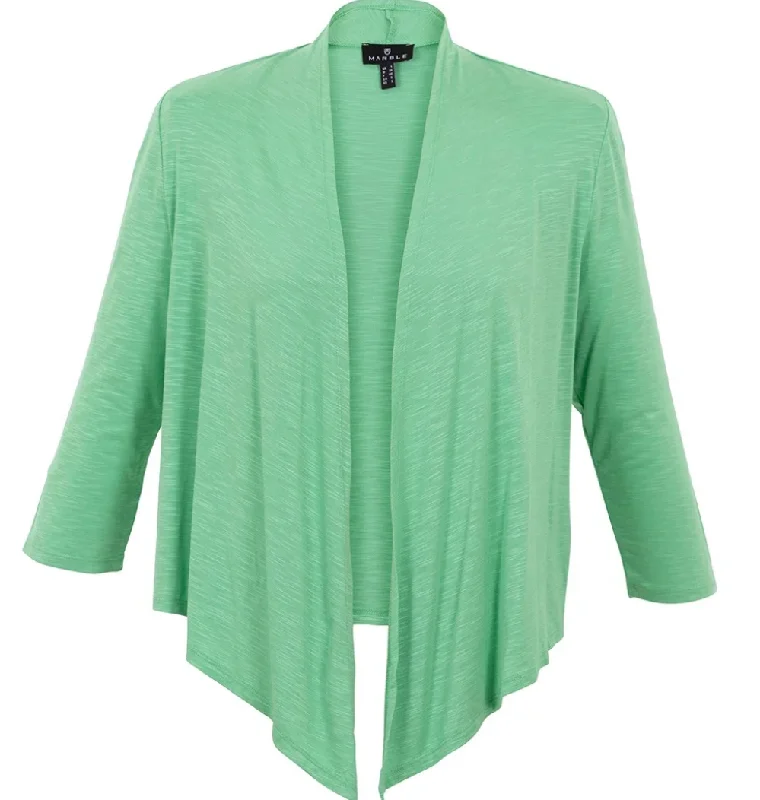 Marble 6541 Waterfall Front Cardigan (2 Colours) Herringbone Houndstooth Plaid