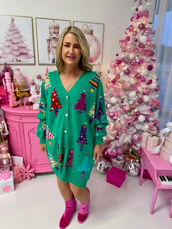 Queen of Trees Cardigan Dress Jersey Fabric Tulle Fabric Batik Fabric