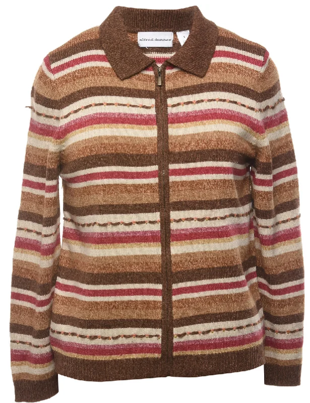 Striped Cardigan - S Anti-Pilling Anti-Shrink Durable