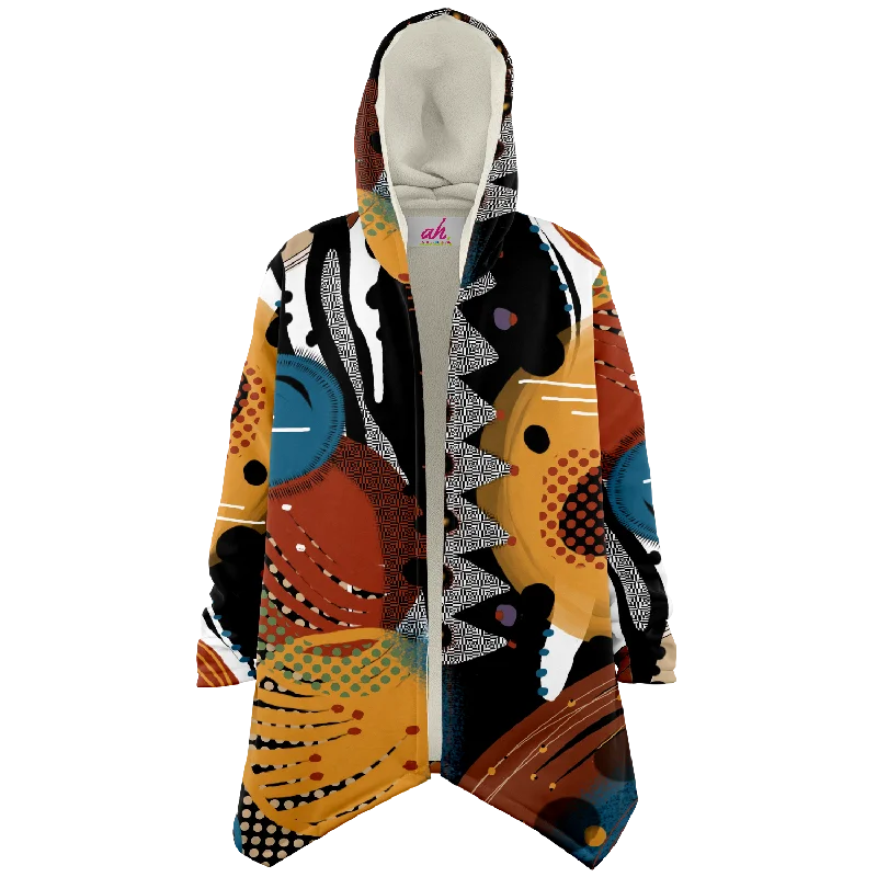 WILD SAFARI Plush Hooded Fleece Cardigan Chenille Blend Fleece Blend Nylon Blend