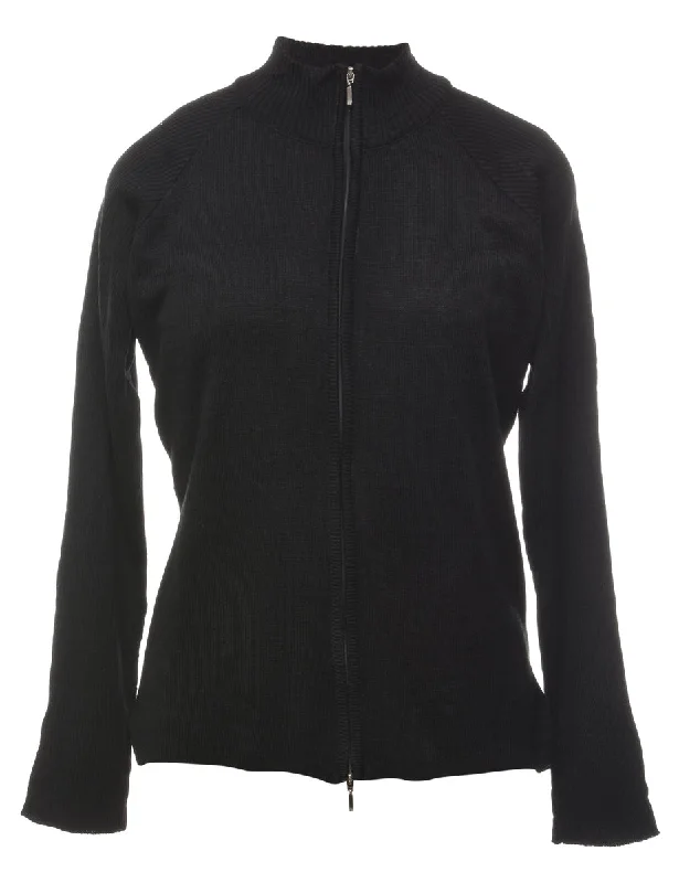 Zip Front Cardigan - L Machine Wash Dry Clean Hand Wash
