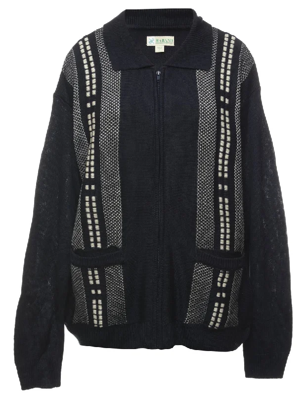 Zip Front Cardigan - M Lightweight Heavyweight Midweight