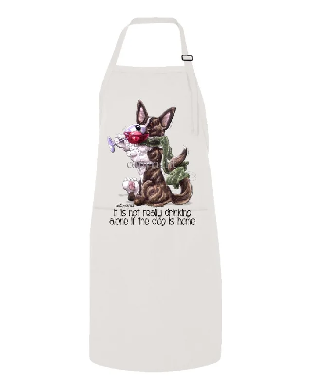 Welsh Corgi Cardigan - It's Not Drinking Alone - Apron Zippered Buttoned Snapped