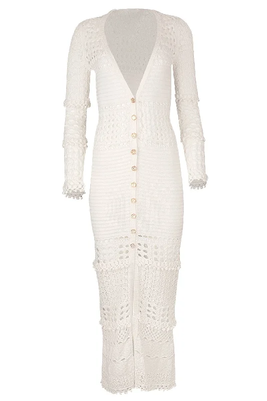 Alaia Cardigan Chenille Fabric Brocade Fabric Lace Fabric