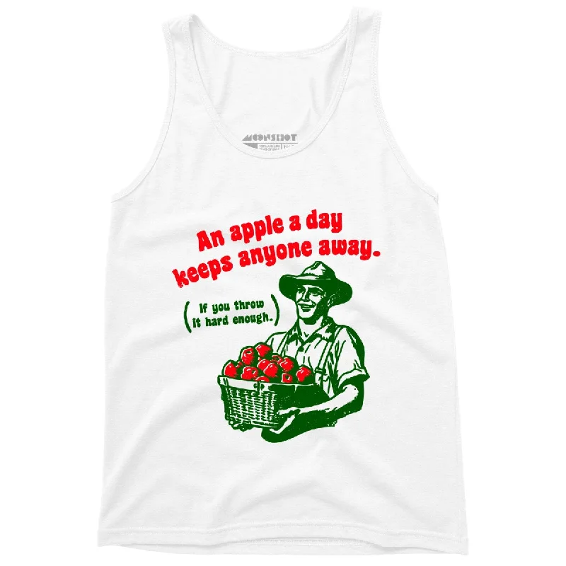 An Apple a Day - Unisex Tank Top athletic tank top
