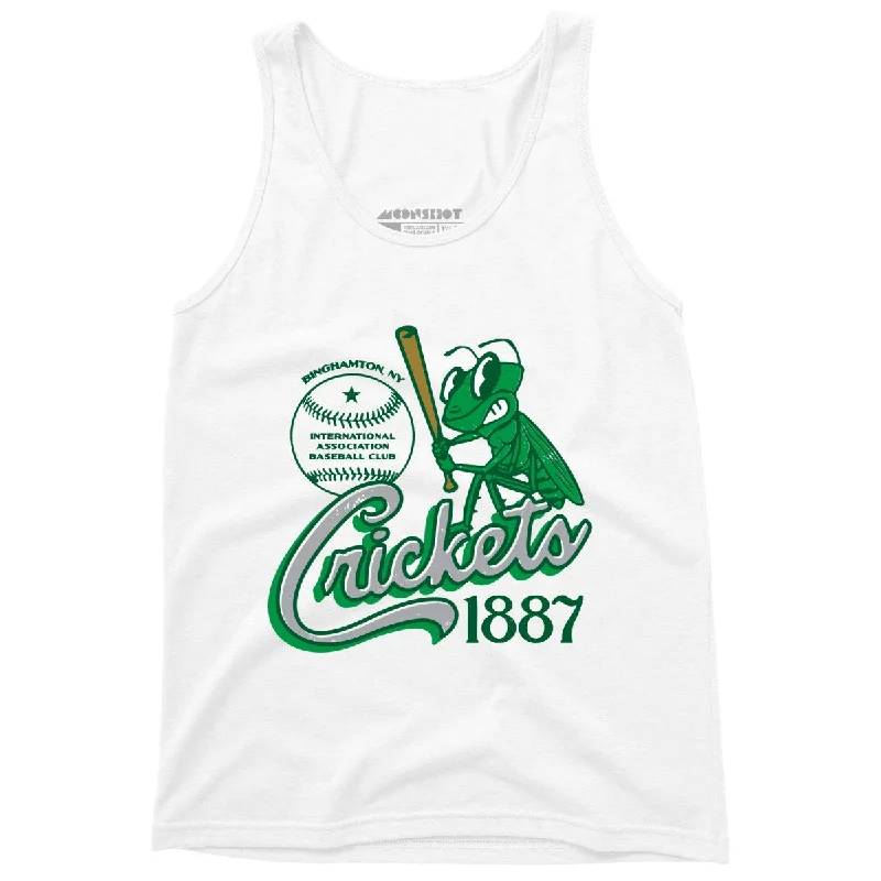 Binghamton Crickets - New York - Vintage Defunct Baseball Teams - Unisex Tank Top stylish tank top