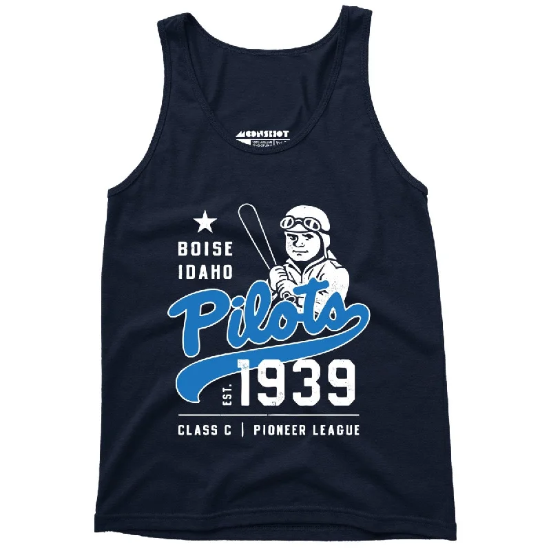 Boise Pilots - Idaho - Vintage Defunct Baseball Teams - Unisex Tank Top lounge tank top