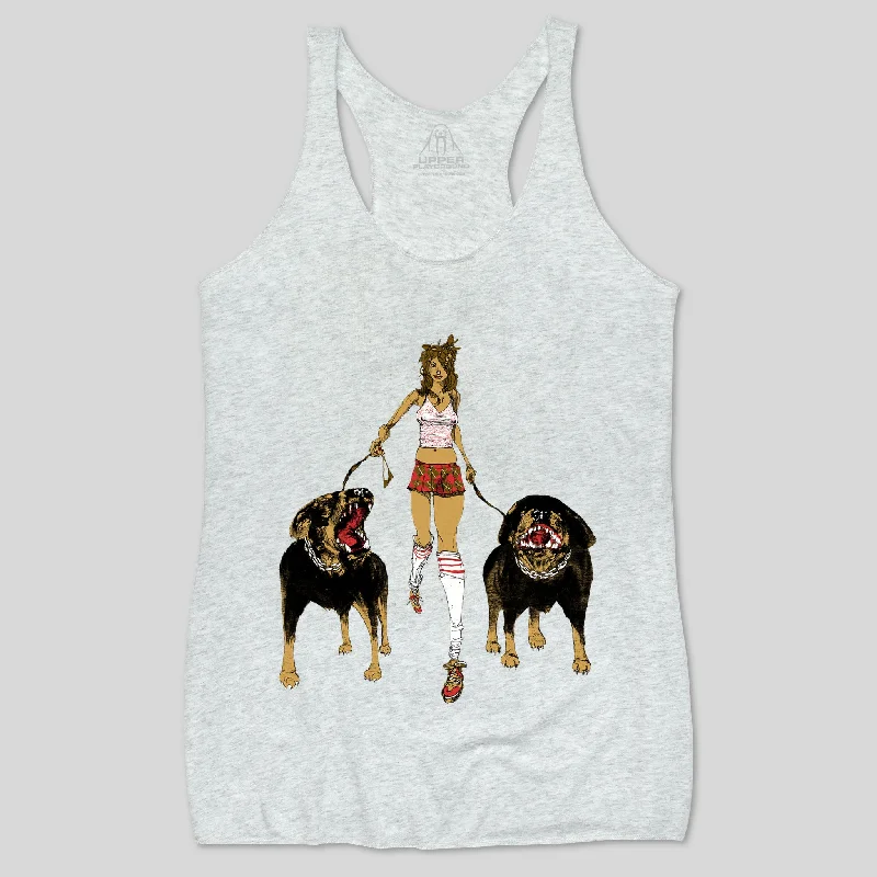 HELL HOUNDZ WOMEN'S RACERBACK TANK off shoulder tank