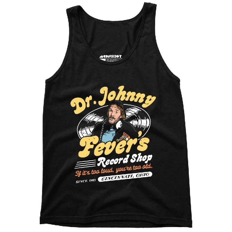 Dr. Johnny Fever's Record Shop - Unisex Tank Top mint tank top