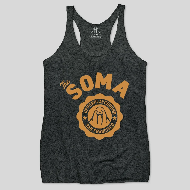 SOMA WOMEN'S RACERBACK TANK coral tank top
