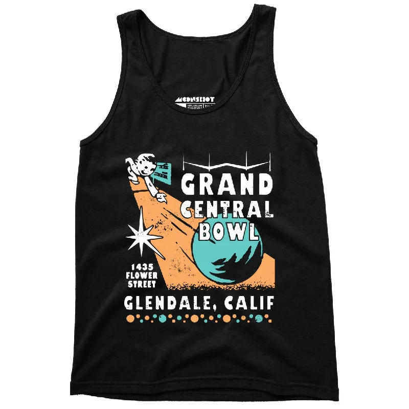 Grand Central Bowl - Glendale, CA - Vintage Bowling Alley - Unisex Tank Top sheer tank top
