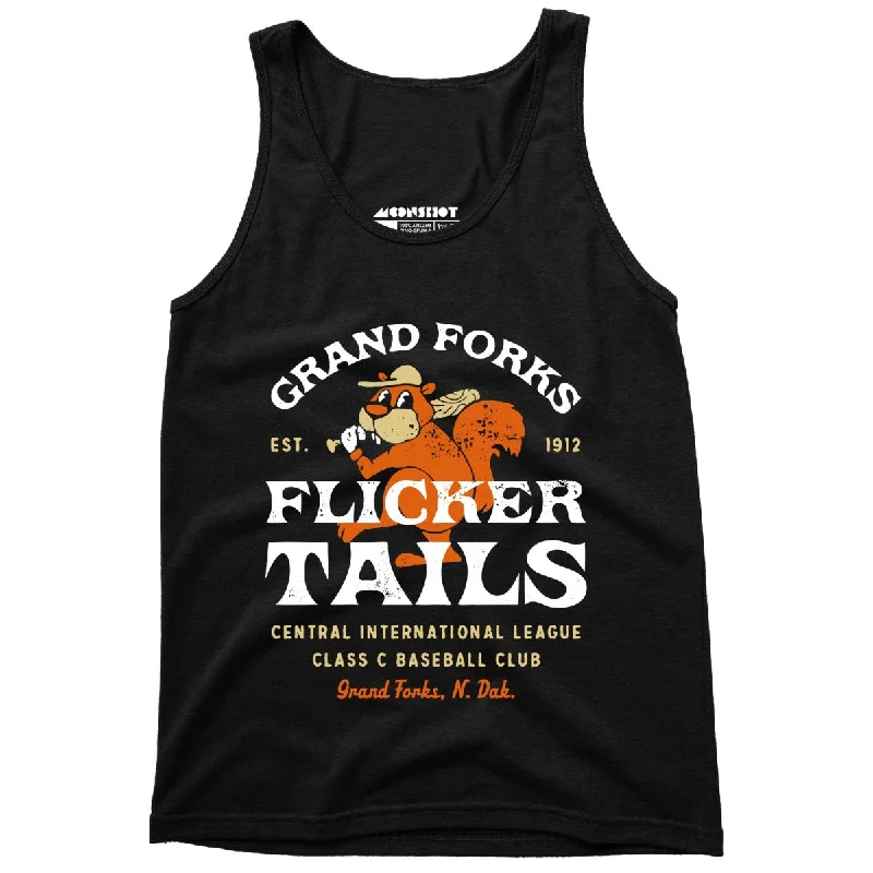 Grand Forks Flickertails - North Dakota - Vintage Defunct Baseball Teams - Unisex Tank Top tie dye tank