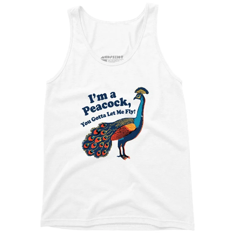 I'm a Peacock You Gotta Let Me Fly - Unisex Tank Top bright tank top