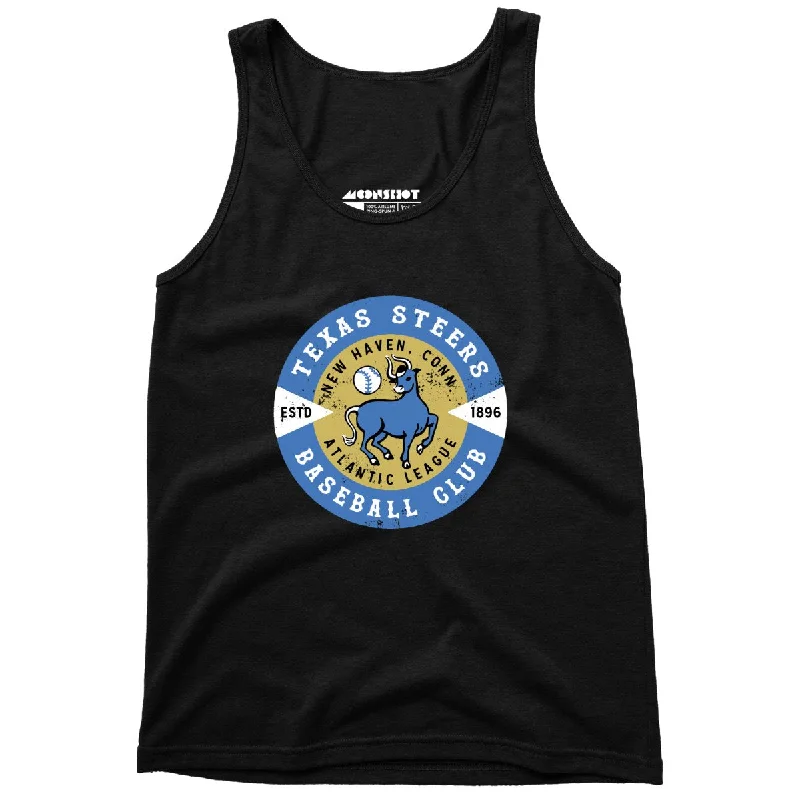 New Haven Texas Steers - Connecticut - Vintage Defunct Baseball Teams - Unisex Tank Top scoop neck tank