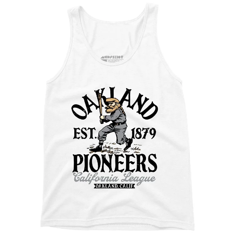 Oakland Pioneers - California - Vintage Defunct Baseball Teams - Unisex Tank Top fitted tank top