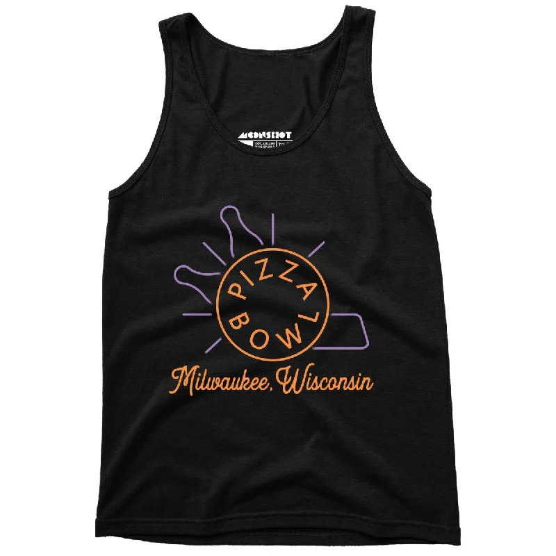 Pizza Bowl Milwaukee Wisconsin - Unisex Tank Top high neck tank