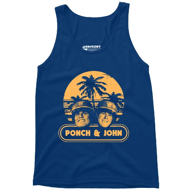 Ponch and John - Unisex Tank Top pastel tank top