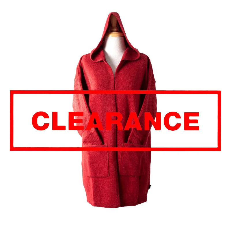 Premium Possum and Merino Wool- Hooded Longline Cardigan Boxy Cardigan Fitted Cardigan A-Line