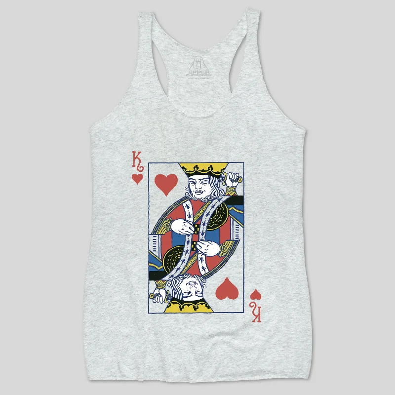 KING OF HEARTS WOMEN'S RACERBACK TANK flowy tank top
