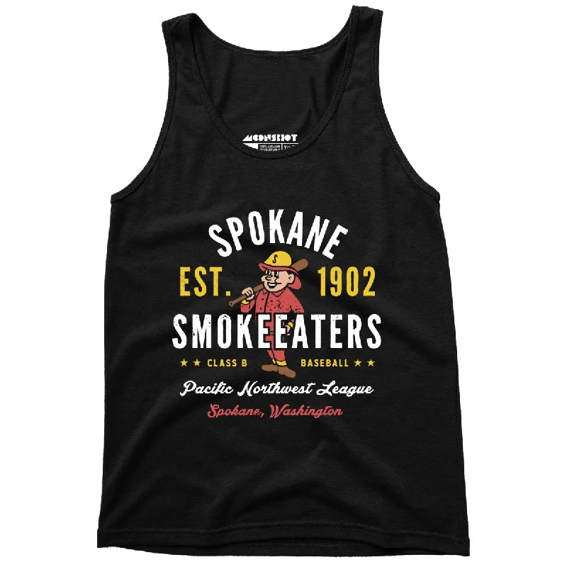 Spokane Smoke Eaters - Washington - Vintage Defunct Baseball Teams - Unisex Tank Top sleep tank top