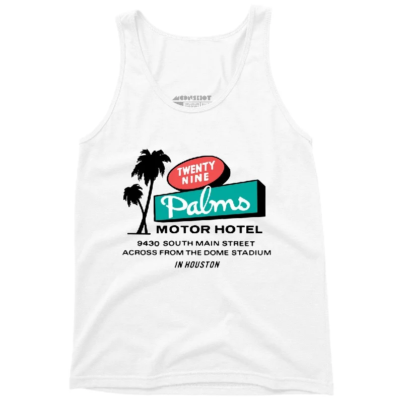 Twenty Nine Palms Motor Hotel - Houston, TX - Unisex Tank Top essential tank top