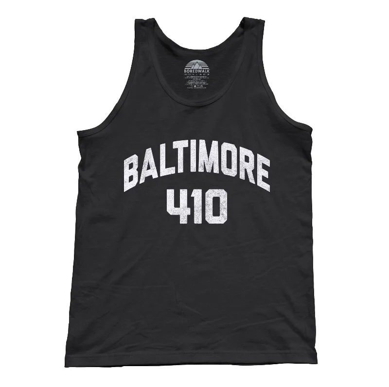 Unisex Baltimore 410 Area Code Tank Top halter tank top