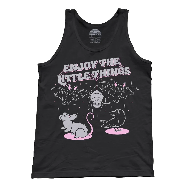 Unisex Enjoy The Little Things Tank Top soft pink tank