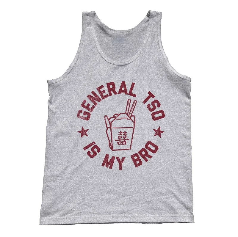 Unisex General Tso Is My Bro Tank Top grey tank top