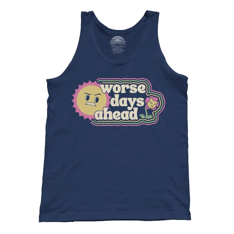 Unisex Worse Days Ahead Tank Top lemon yellow tank