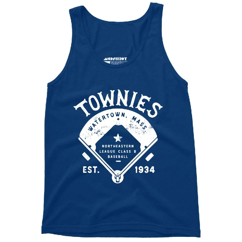 Watertown Townies - Massachusetts - Vintage Defunct Baseball Teams - Unisex Tank Top cotton tank top