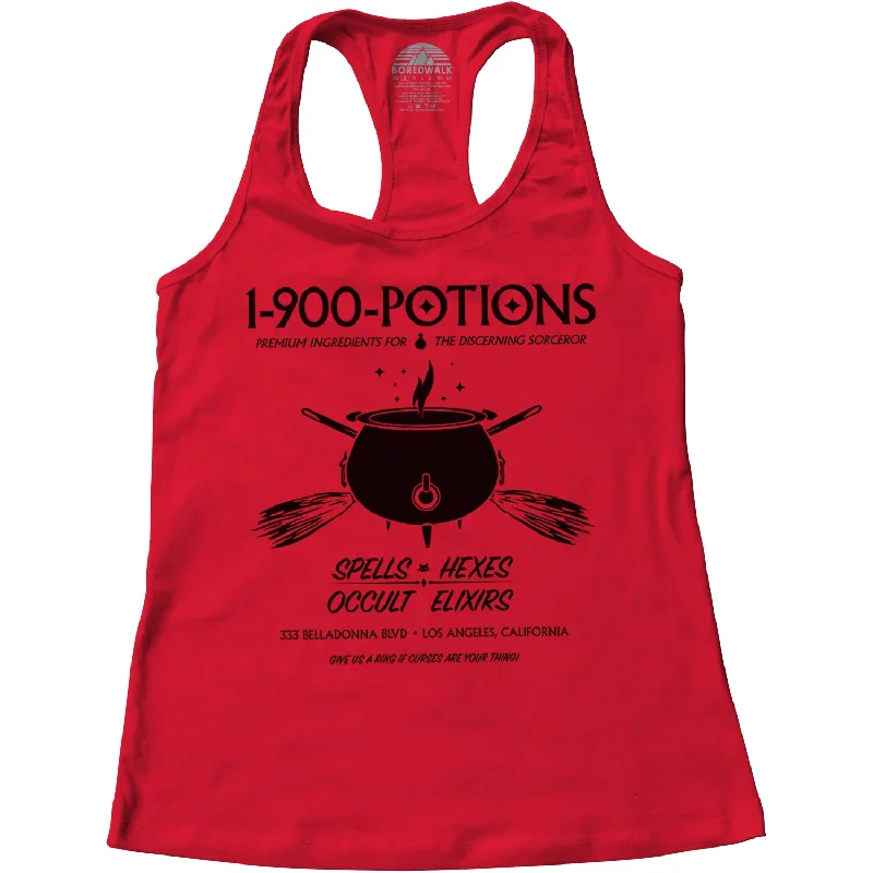 Women's 1 900 Potions Witch Racerback Tank Top sequin tank top